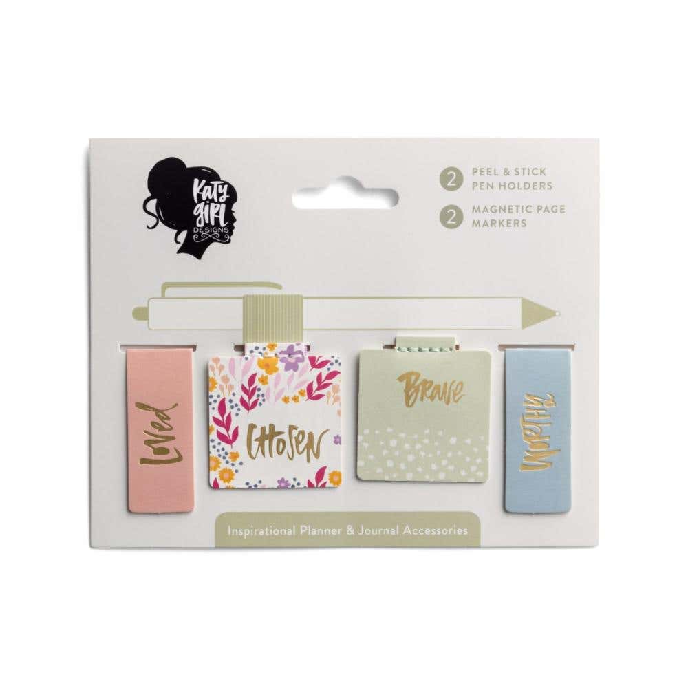 Katygirl - Magnetic Page Marker & Pen Holder Set