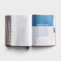 Candace Cameron Bure - One Step Closer - NLT Bible - Pink Watercolor LeatherLike with Magnifying Bookmark, Indexed