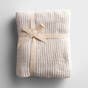 Chenille Throw Blanket - Cream