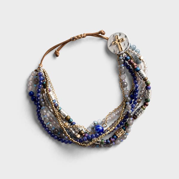 Your Journey Prayer Bracelet - Indigo