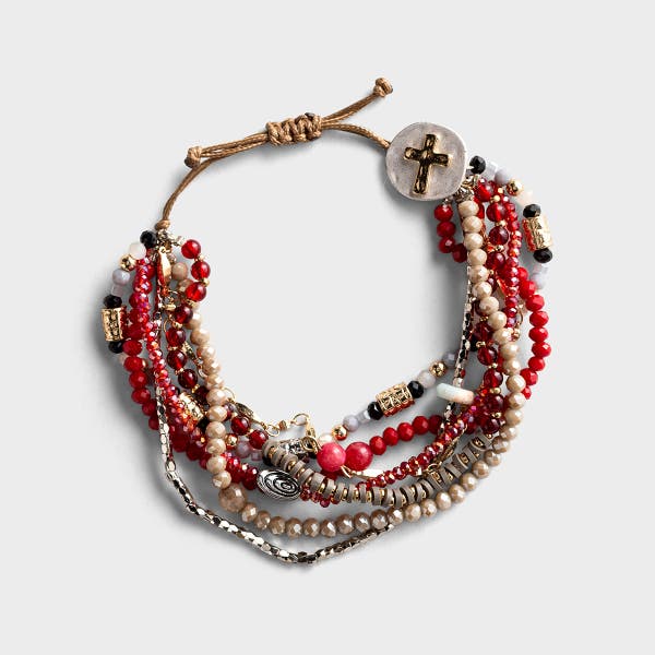 Demdaco - Your Journey Prayer Bracelet - Garnet