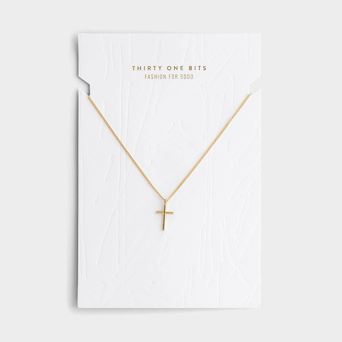 Cross Pendant Necklace - Gold