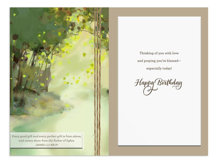 Birthday - Dad - Peace, Joy, Love - 1 Premium Card