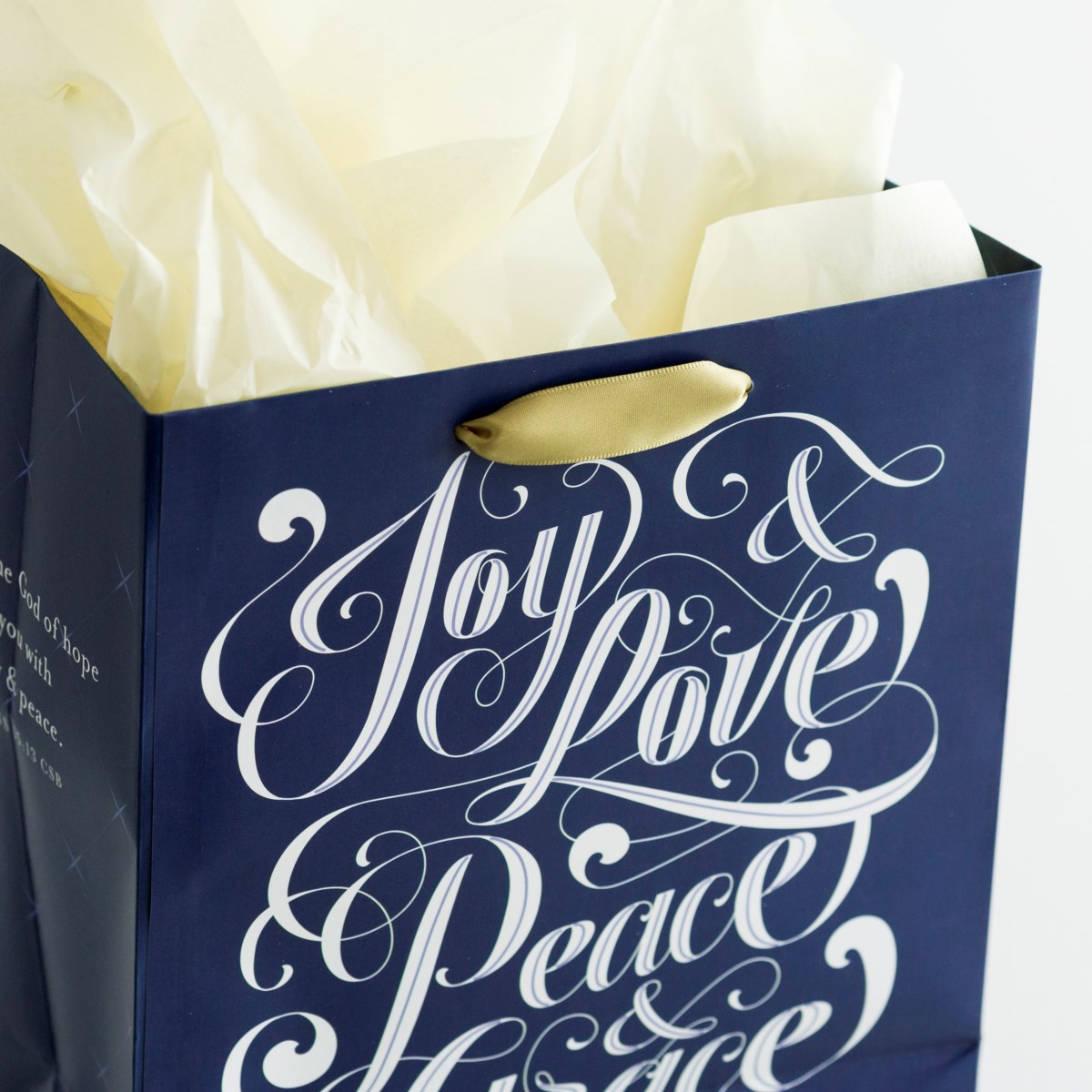 Joy and Love - Medium Gift Bag with Tissue Paper - 145 Units - Bulk Discount