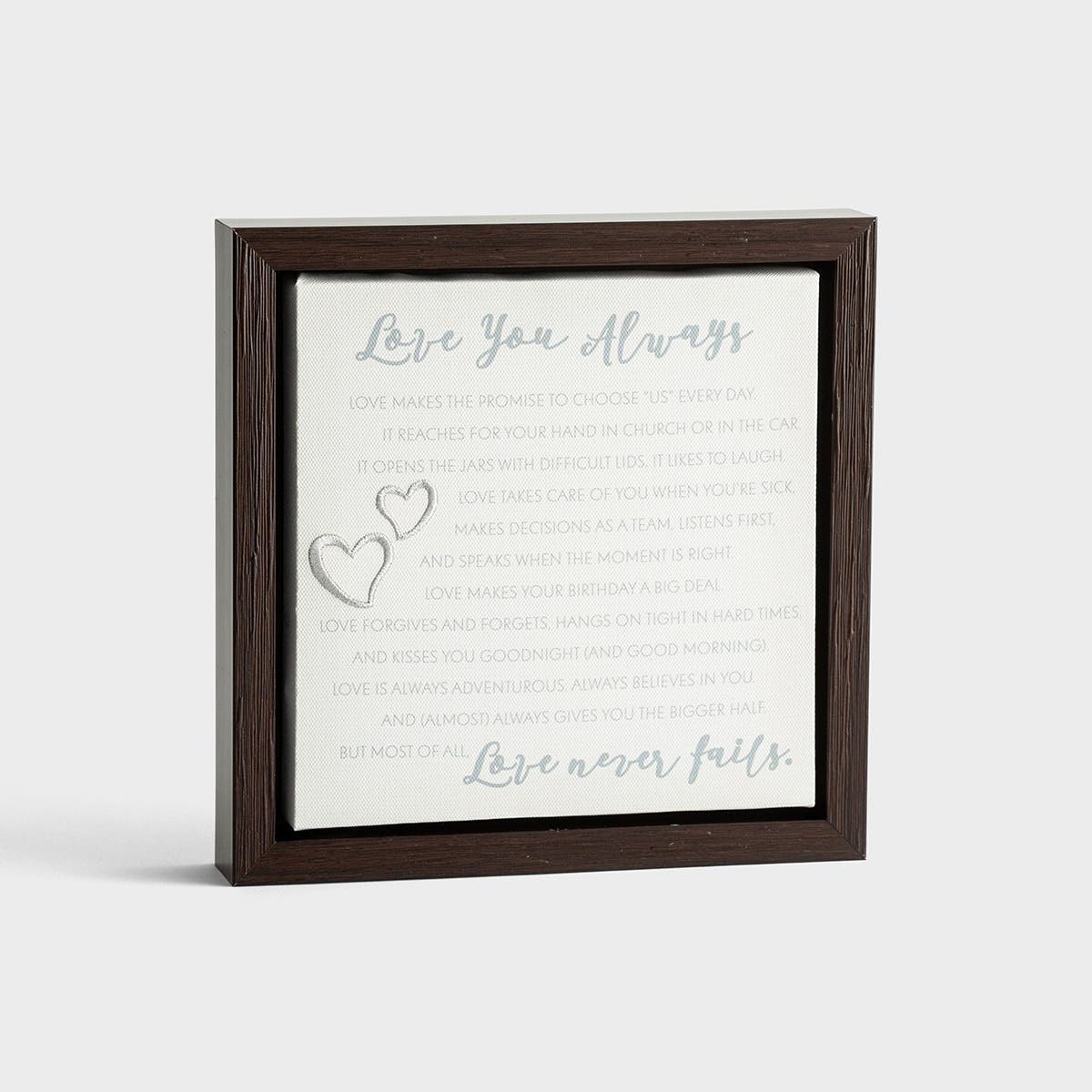Love You Always - Framed Canvas Wall Decor
