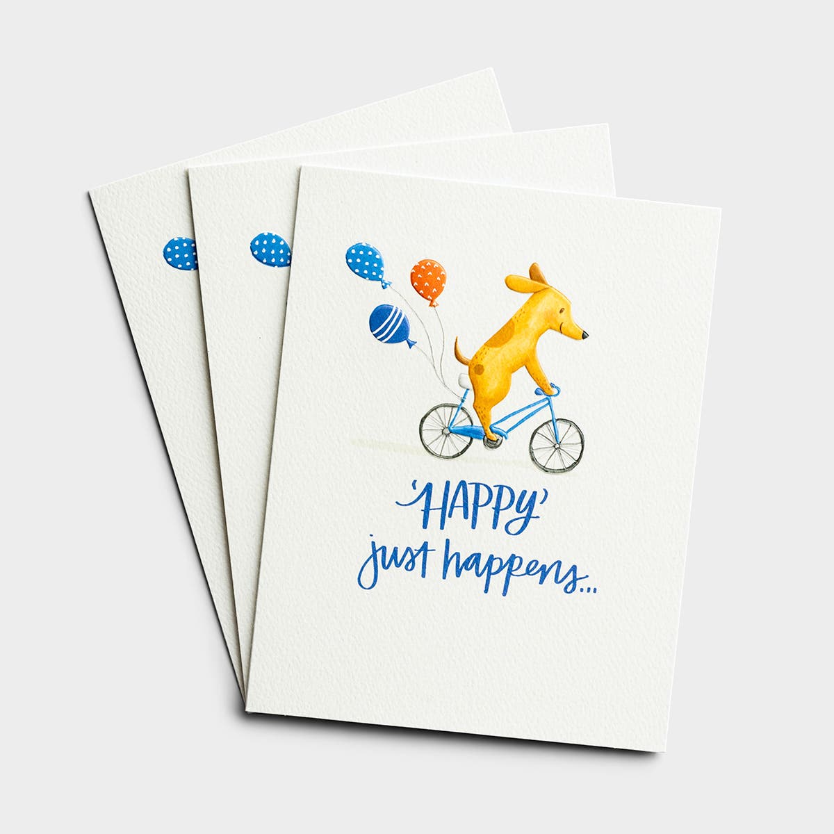 Birthday - Happy Just Happens - 3 Studio 71 Greeting Cards