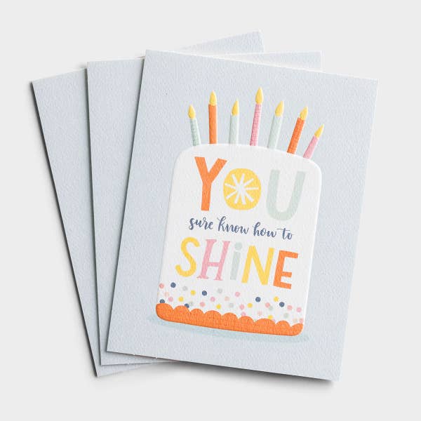 Birthday - You Shine - 3 Premium Studio 71 Cards