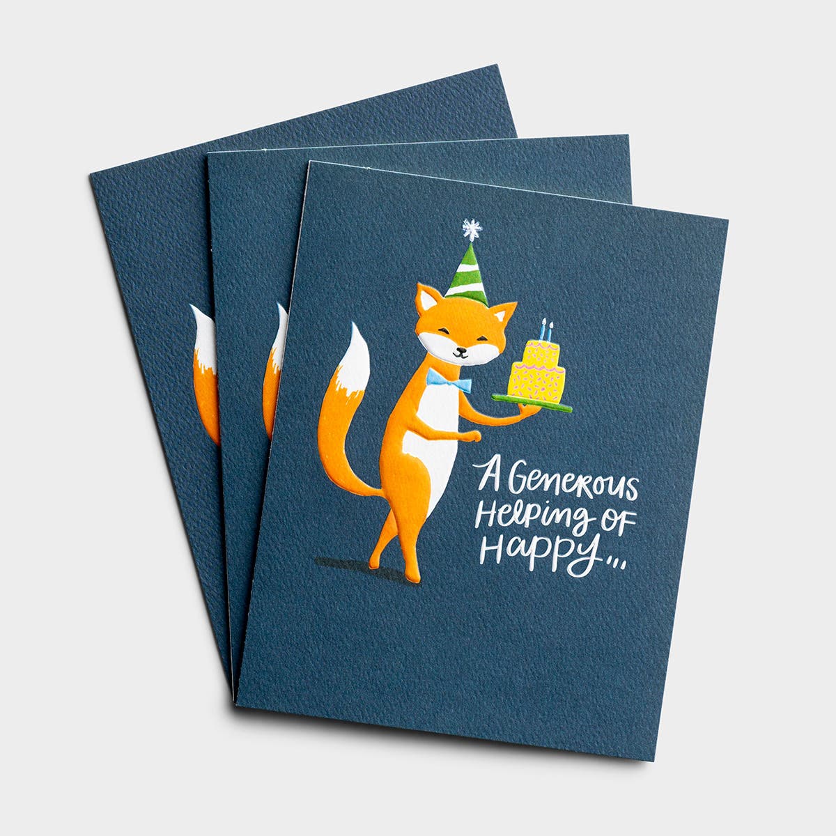 Birthday - A Generous Helping of Happy - 3 Studio 71 Greeting Cards