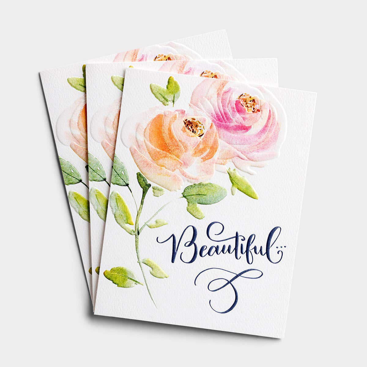 Happy Birthday - Beautiful - 3 Studio 71 Greeting Cards