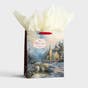 Thomas Kinkade - God's Blessings to You - Large Christmas Gift Bag, KJV