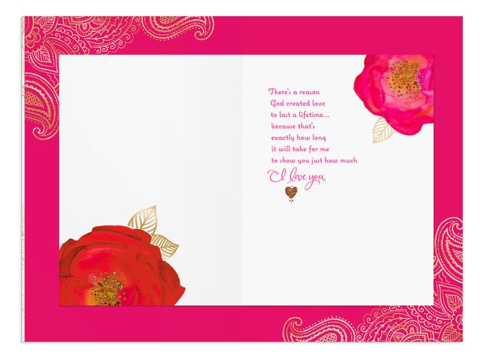 Anniversary - Beautiful Wife - 1 Premium Card