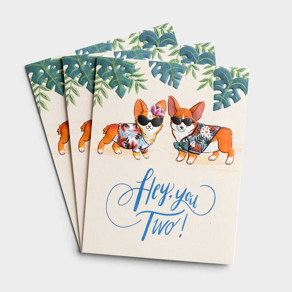 Studio 71 - Anniversary - Hey, you Two - 3 Greeting Cards