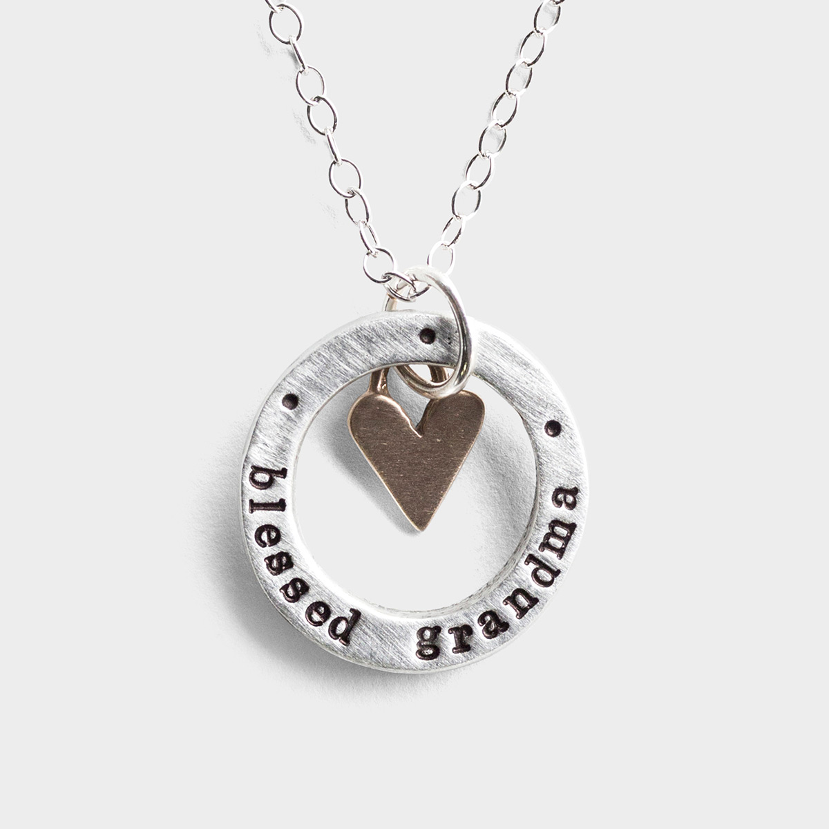 Blessed Grandma - Pewter Pendant Necklace