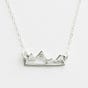Faith Moves Mountains - Sterling Silver Pendant Necklace