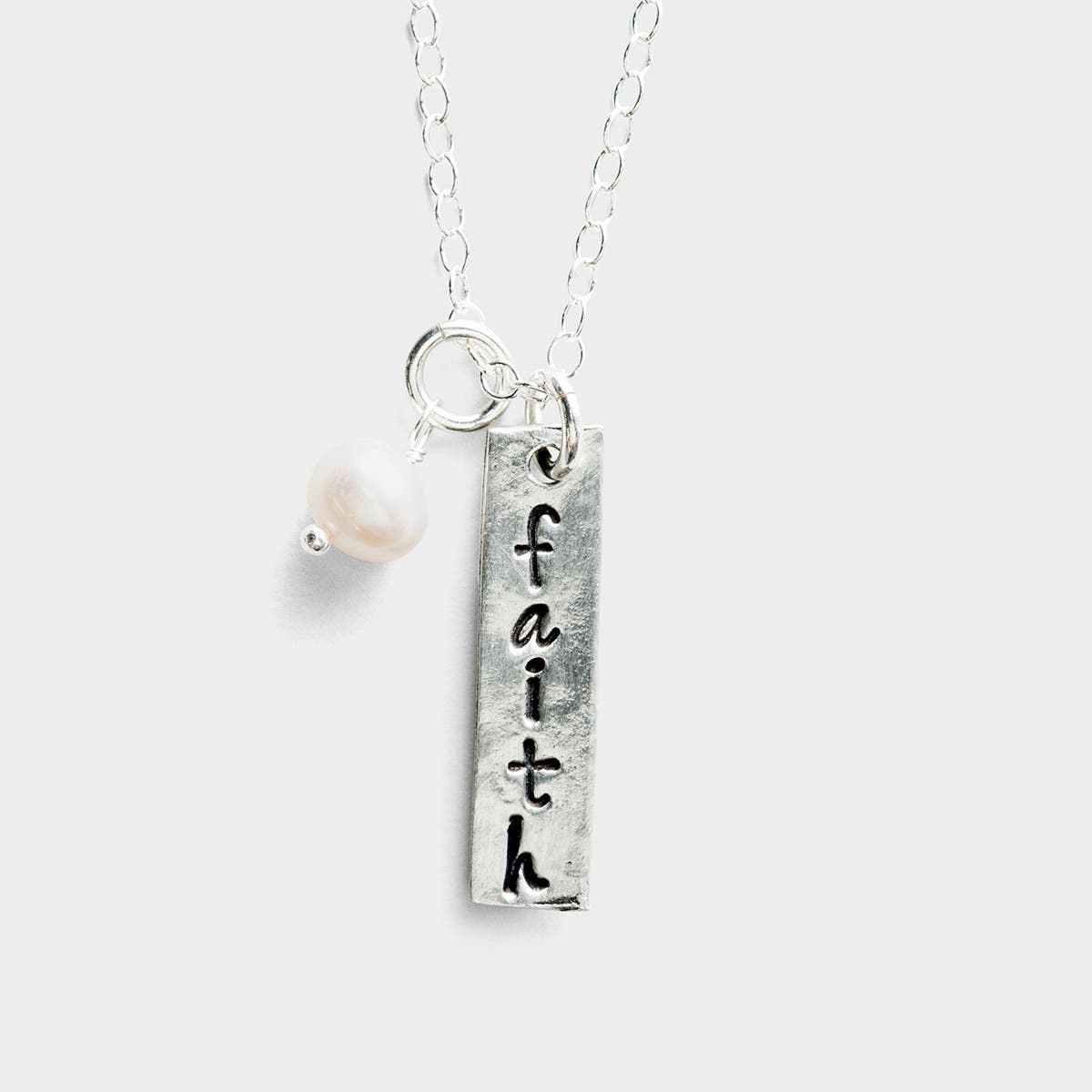 Faith of a Mustard Seed - Reversible Pewter Pendant Necklace