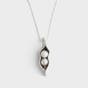Two Sweet Peas in a Pod - Pewter Pendant Necklace