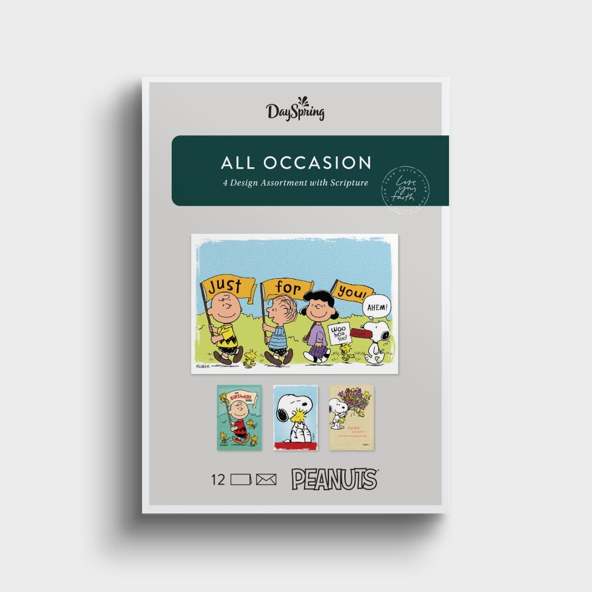 Peanuts® - All Occasion - 12 Boxed Cards and Envelopes