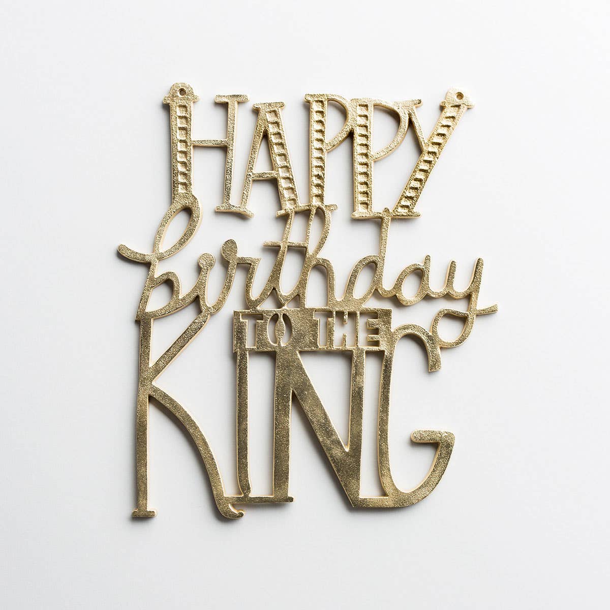 Happy Birthday to the King - Christmas Metal Wall Art