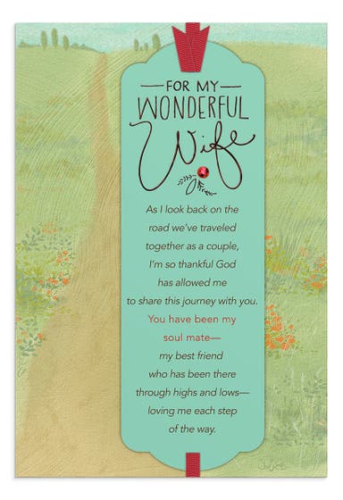 Mother's Day - For My Wonderful Wife - 1 Greeting Card