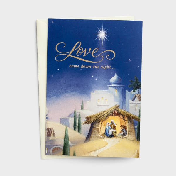 Love Came Down One Night - 18 Christmas Boxed Cards, KJV