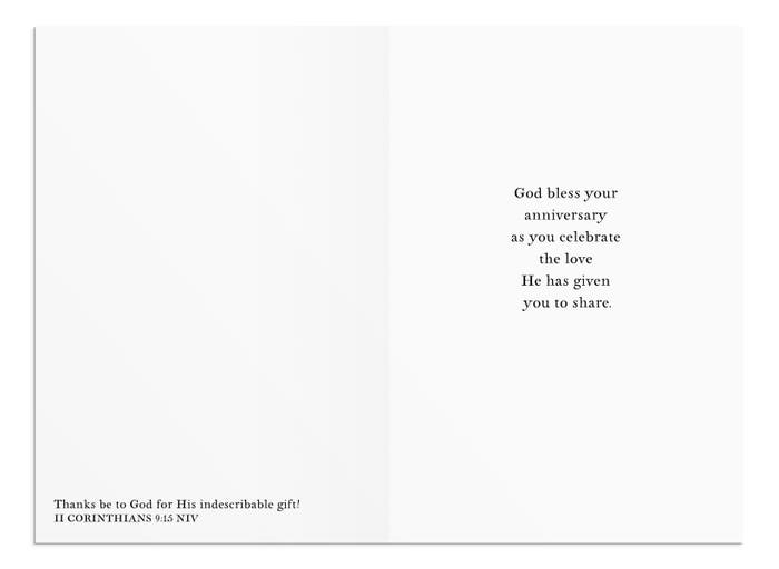 Anniversary - Chalkboard Blessings - 12 Boxed Cards