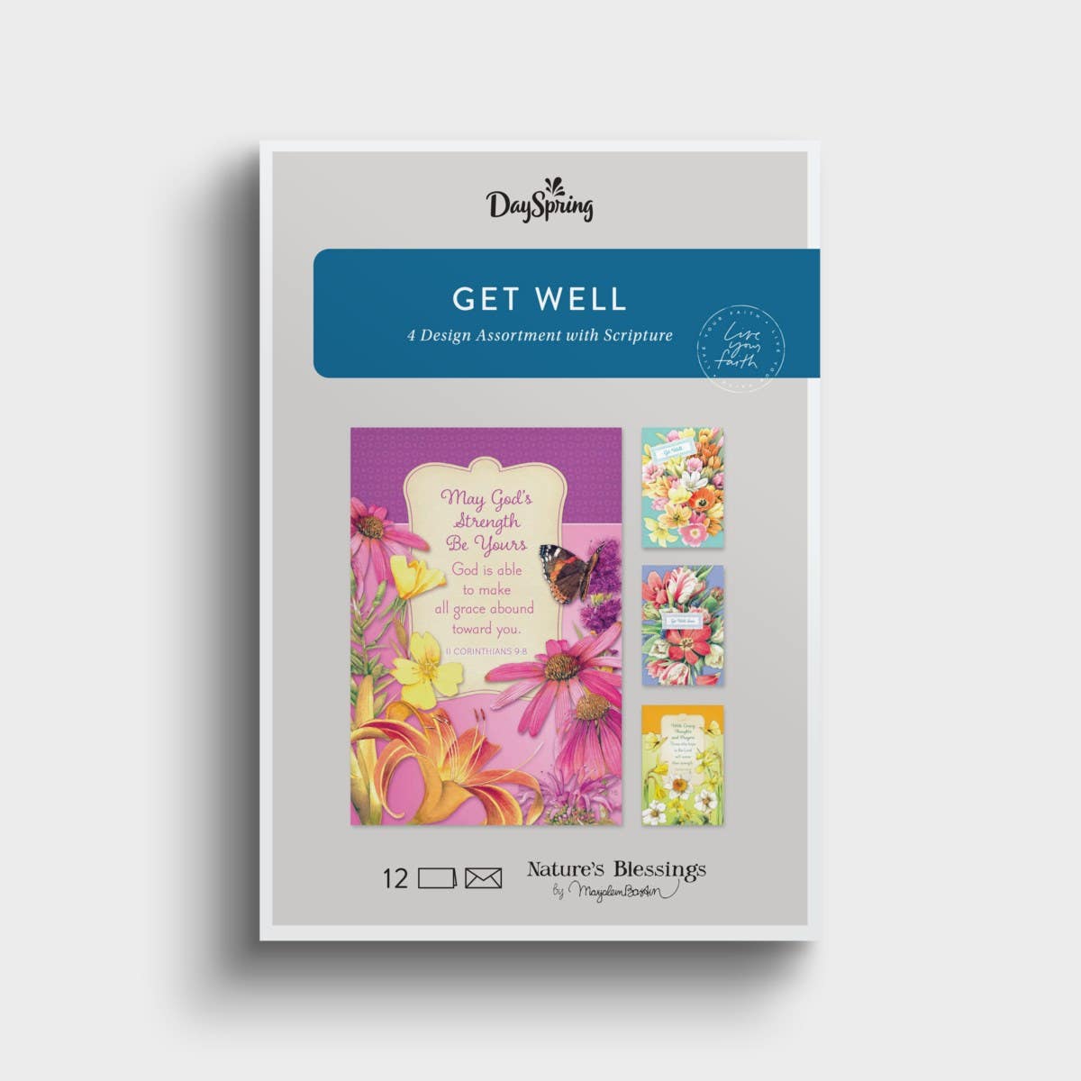 Marjolein Bastin - Nature's Blessing - Get Well - 12 Boxed Cards and Envelopes