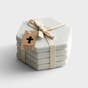 Gold Cross - Marble Coasters, Set of 4