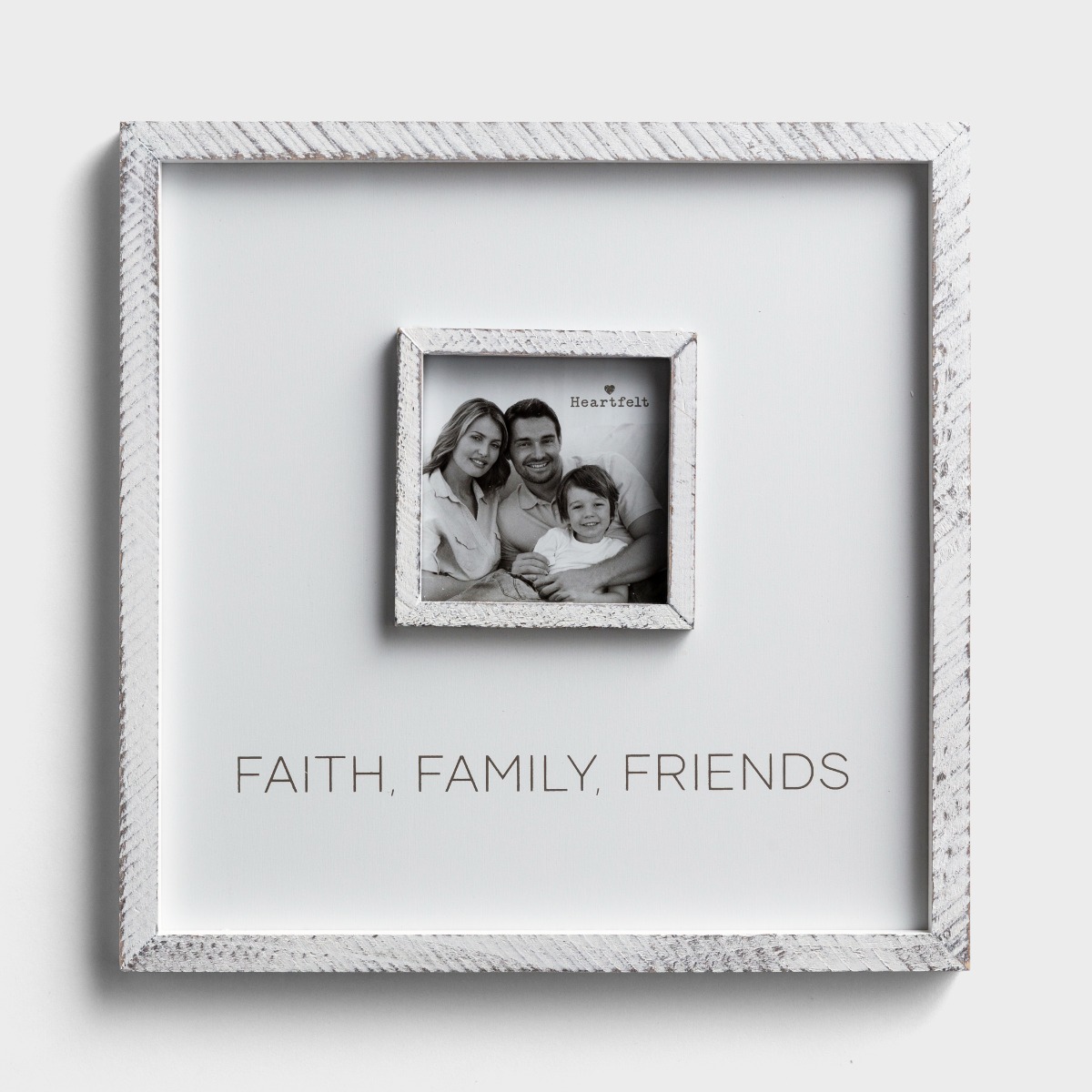 Faith, Family, Friends - Square Photo Frame