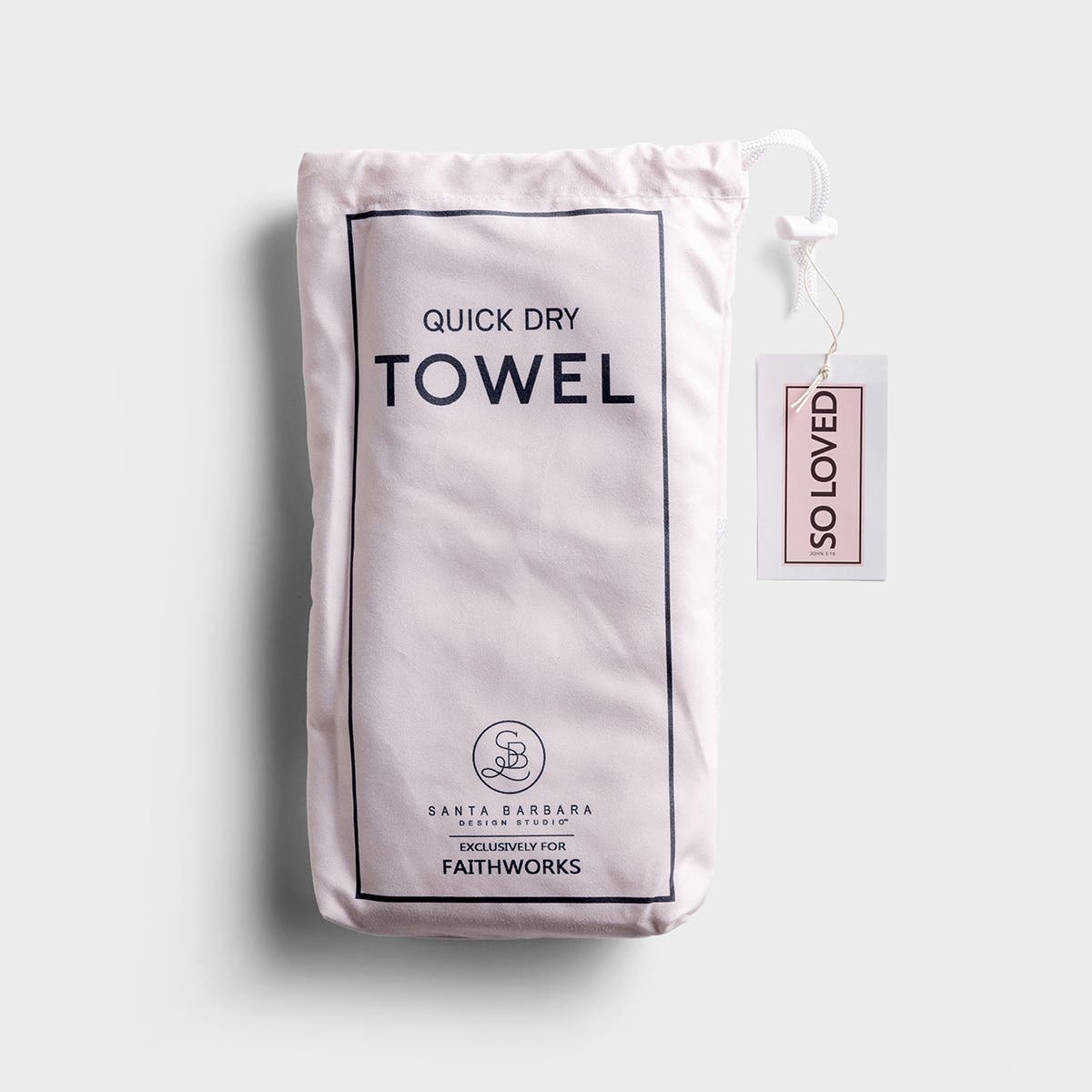 Faithworks - So Loved - Quick Dry Towel with Travel Bag