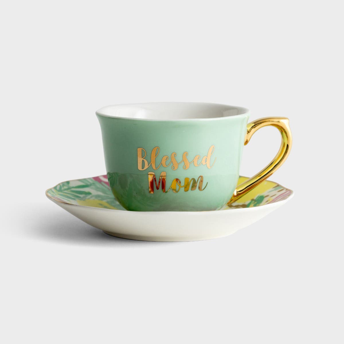 Faithworks - Blessed Mom - Tea Cup And Saucer