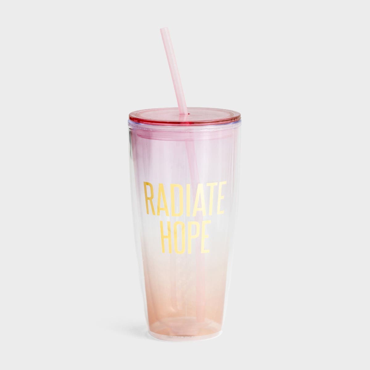 Radiate Hope - Straw Tumbler