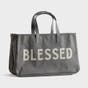 Blessed - Canvas Tote Bag, Gray