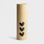 Hearts - Glass Water Bottle with Bamboo Lid