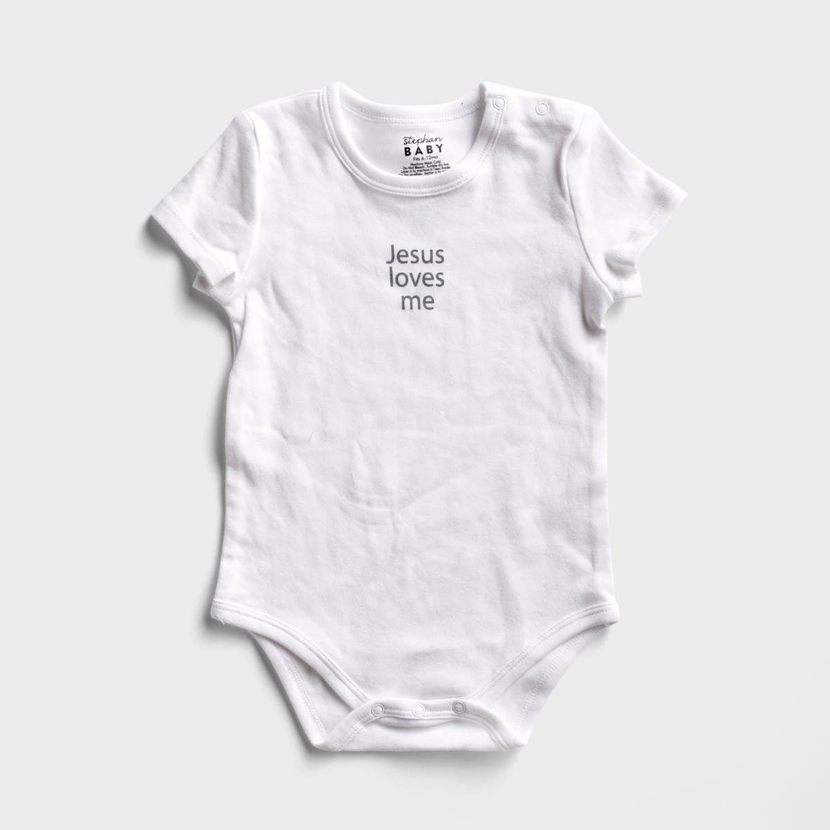 Jesus Loves Me Snap shirt for Infants