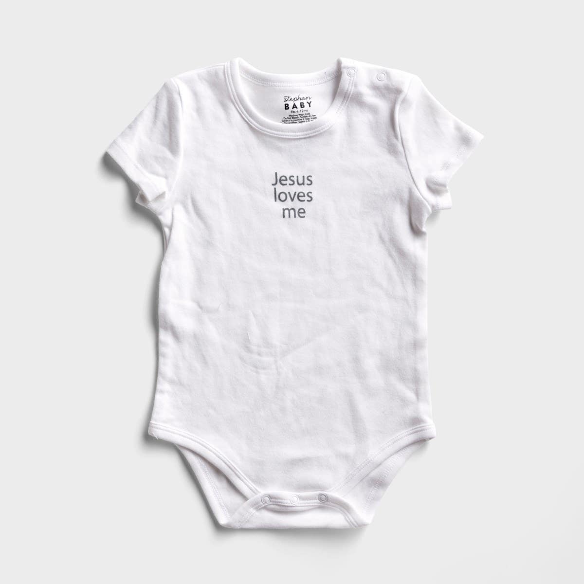Faithworks - Jesus Loves Me Snap shirt for Infants