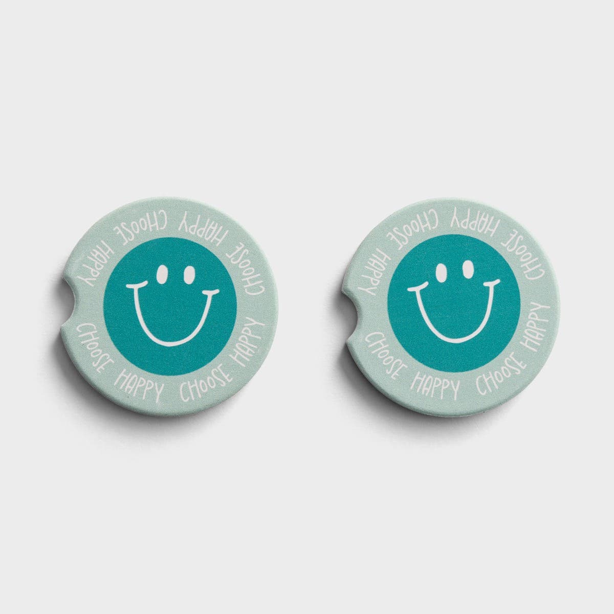 Mary Square - Choose Happy - Car Coasters
