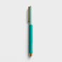 Mary Square - Devotional Journal + Teal Pen + Boldness of Faith Scripture Block Set