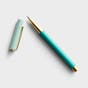 Mary Square - Devotional Journal + Teal Pen + Boldness of Faith Scripture Block Set