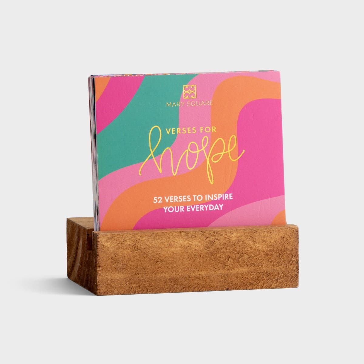 Mary Square - Share Hope - Scripture Block with 52 Inspirational Prints