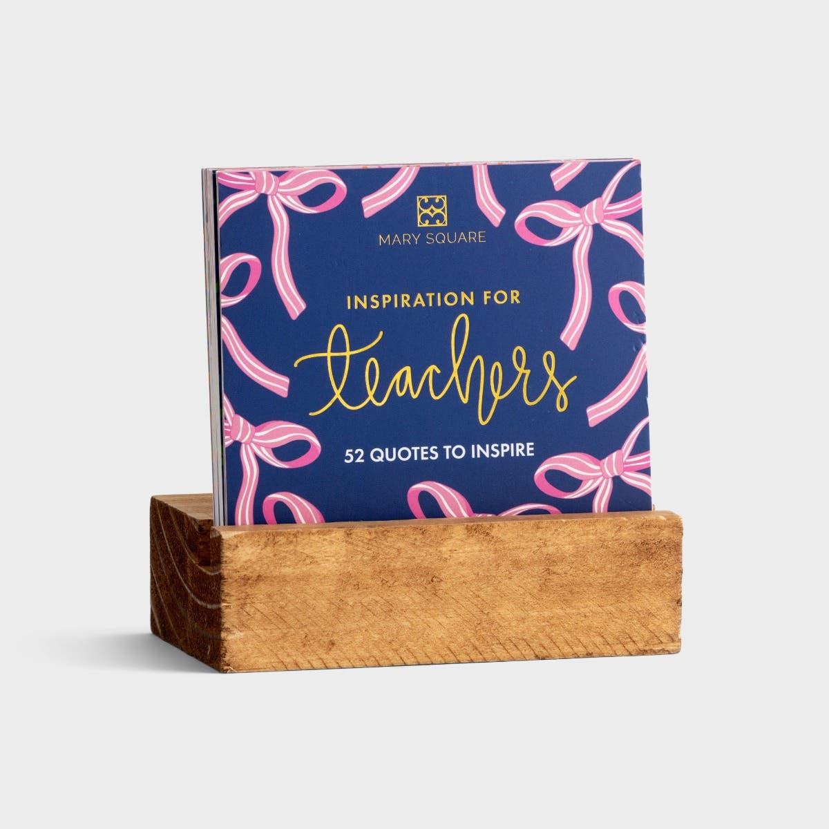Mary Square - Encourage & Inspire Teachers - Scripture Block with 52 Inspirational Prints