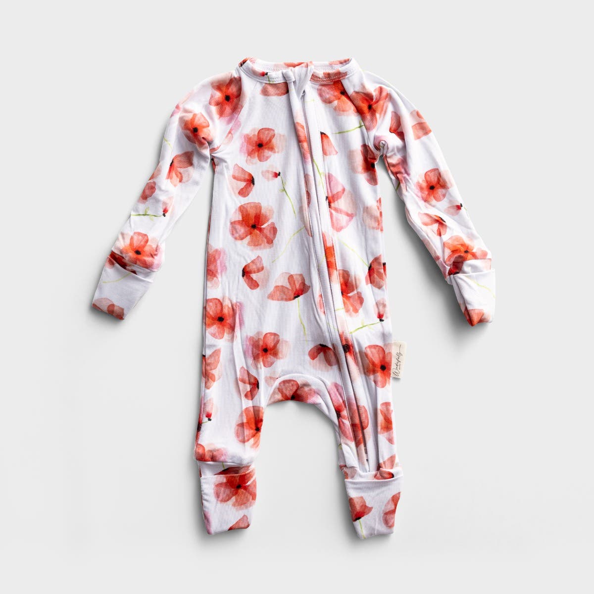 Wonderfully Made - Sweet Girl Floral Bamboo Pajamas - 0-3 Months