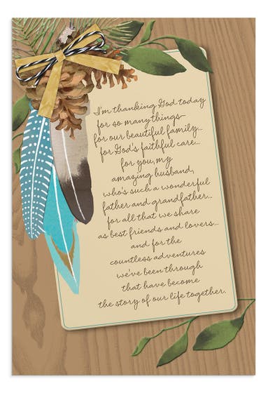 Father's Day - Husband - I'm Thanking God Today - 1 Greeting Card