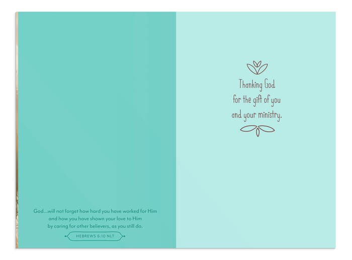 Ministry Appreciation - For the Two of You - 1 Premium Card