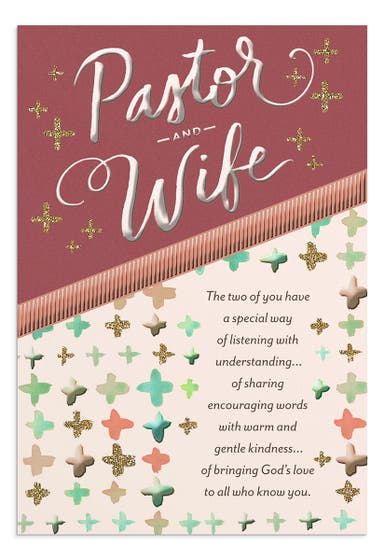 Ministry Appreciation - Pastor and Wife - 1 Premium Card, KJV