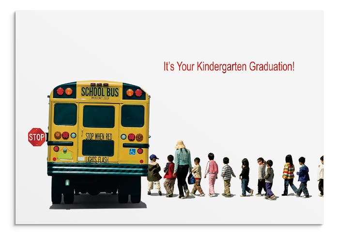 Graduation - Kindergarten - 1 Premium Card