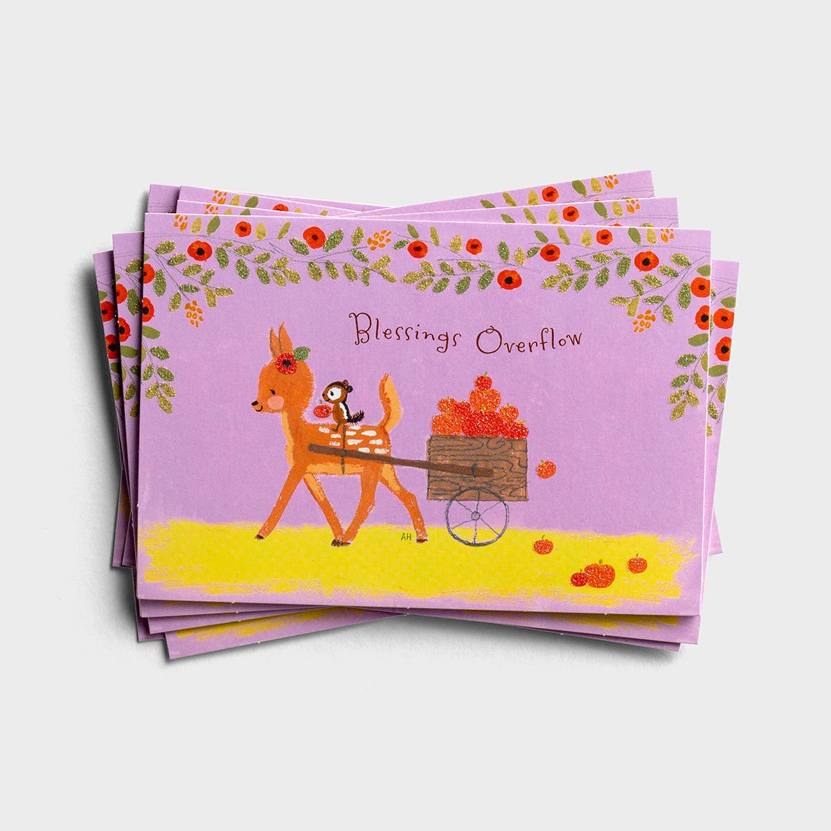 Thanksgiving - Blessings Overflow - 8 Note Cards