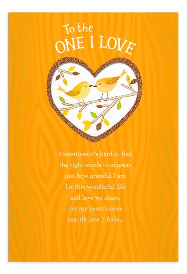 Thanksgiving - Love - To the One I Love - 1 Premium Card