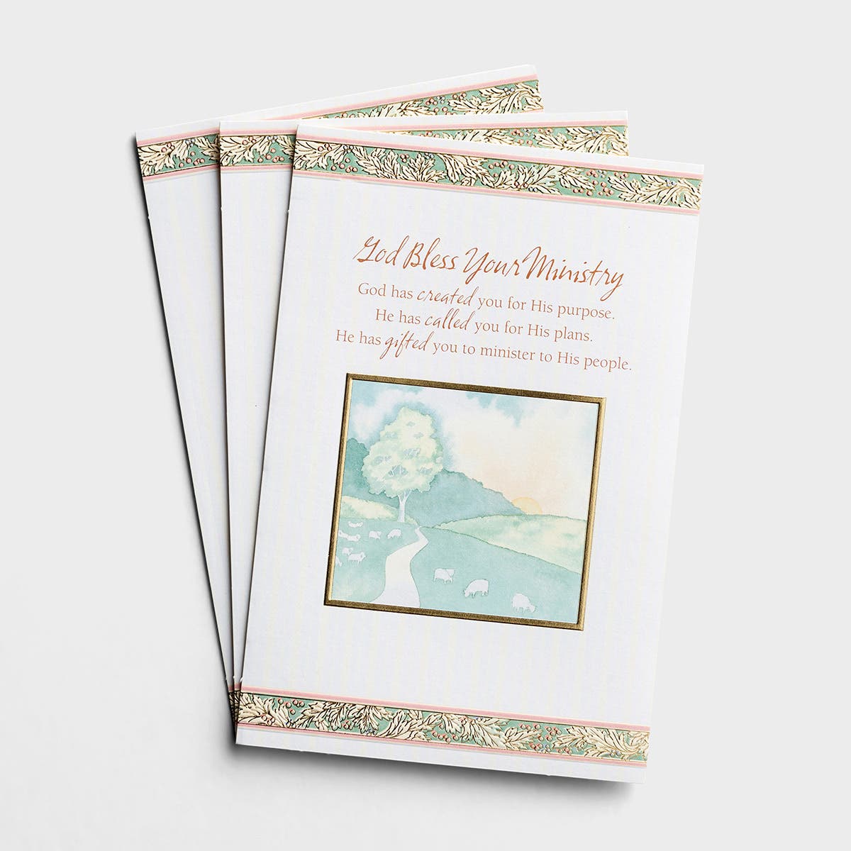 Ministry Appreciation - God Bless Your Ministry - 3 Premium Cards