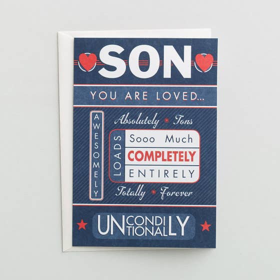 Valentine's Day - Son - You Are Loved - 1 Premium Card, KJV