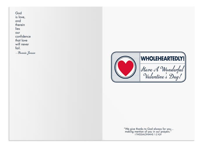 Valentine's Day - Son - You Are Loved - 1 Premium Card, KJV
